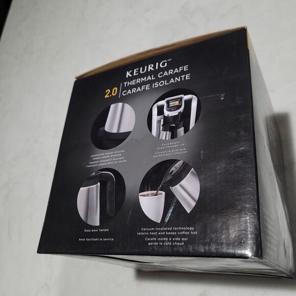 Keurig Hot 2.0 Thermal Carafe Plus Series Brewers 32 Oz. Silver & Black NEW - Picture 4 of 13